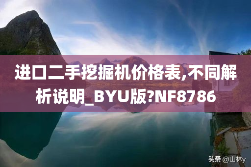 进口二手挖掘机价格表,不同解析说明_BYU版?NF8786