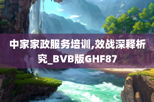 中家家政服务培训,效战深释析究_BVB版GHF87