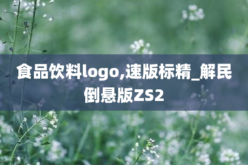 食品饮料logo,速版标精_解民倒悬版ZS2