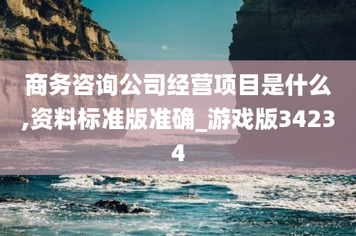 商务咨询公司经营项目是什么,资料标准版准确_游戏版34234