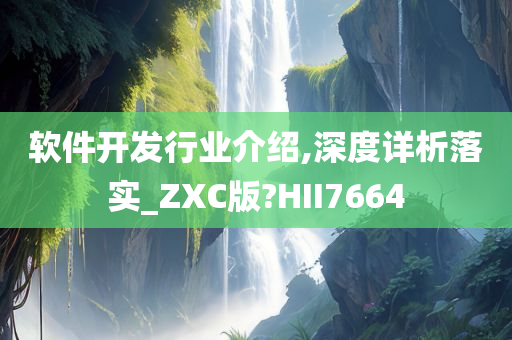 软件开发行业介绍,深度详析落实_ZXC版?HII7664