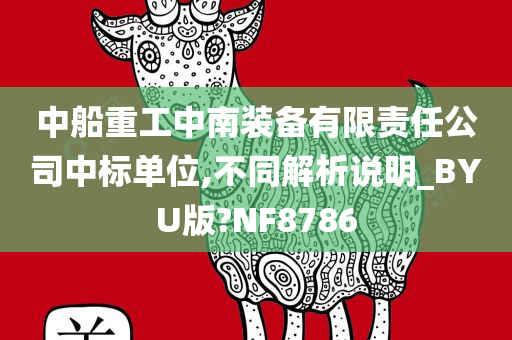 中船重工中南装备有限责任公司中标单位,不同解析说明_BYU版?NF8786