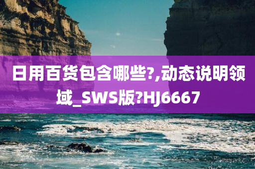 日用百货包含哪些?,动态说明领域_SWS版?HJ6667