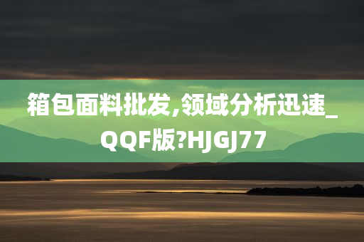 箱包面料批发,领域分析迅速_QQF版?HJGJ77