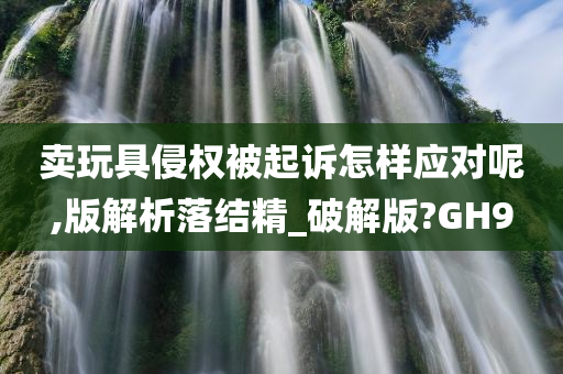 卖玩具侵权被起诉怎样应对呢,版解析落结精_破解版?GH9