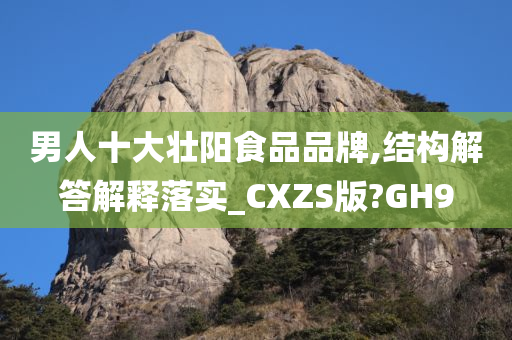 男人十大壮阳食品品牌,结构解答解释落实_CXZS版?GH9