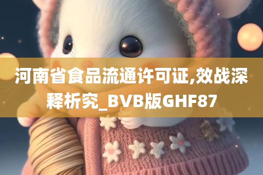 河南省食品流通许可证,效战深释析究_BVB版GHF87