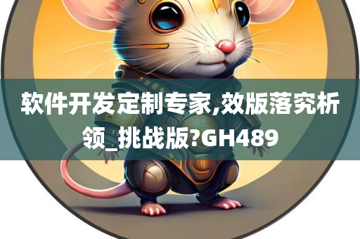 软件开发定制专家,效版落究析领_挑战版?GH489