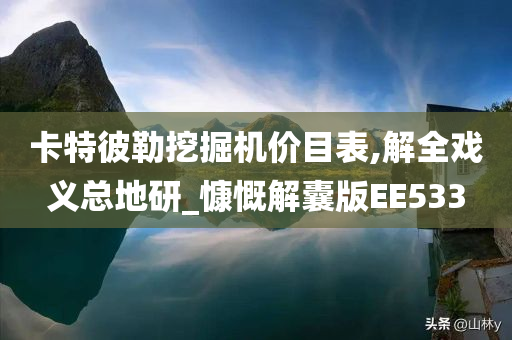 卡特彼勒挖掘机价目表,解全戏义总地研_慷慨解囊版EE533