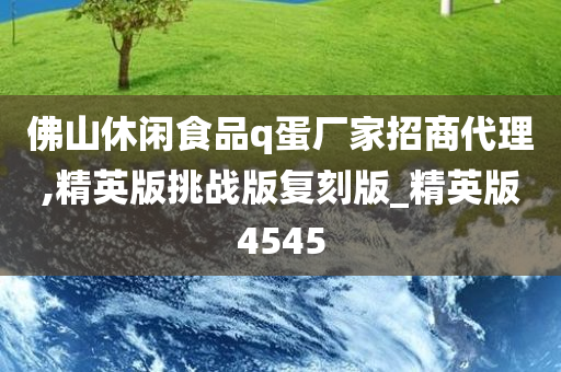 佛山休闲食品q蛋厂家招商代理,精英版挑战版复刻版_精英版4545