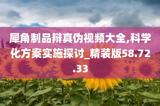 犀角制品辩真伪视频大全,科学化方案实施探讨_精装版58.72.33