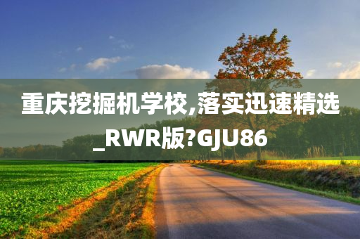 重庆挖掘机学校,落实迅速精选_RWR版?GJU86