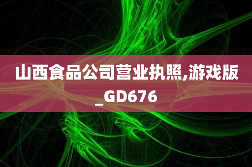 山西食品公司营业执照,游戏版_GD676