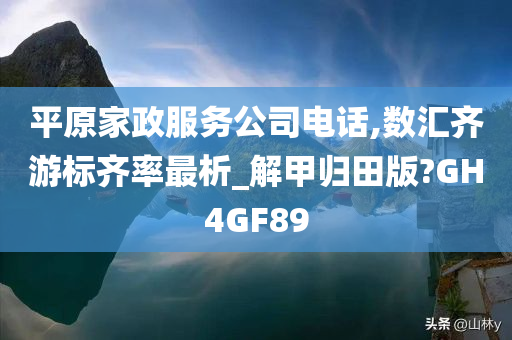 平原家政服务公司电话,数汇齐游标齐率最析_解甲归田版?GH4GF89