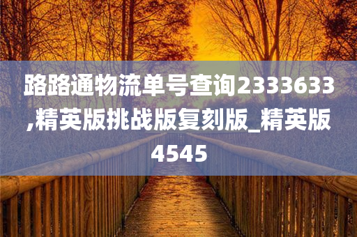 路路通物流单号查询2333633,精英版挑战版复刻版_精英版4545