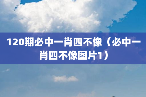 120期必中一肖四不像（必中一肖四不像图片1）