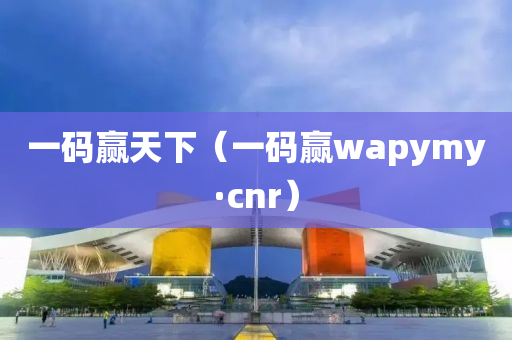 一码赢天下（一码赢wapymy·cnr）