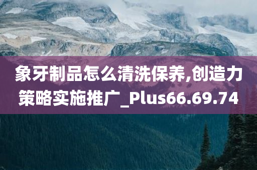 象牙制品怎么清洗保养,创造力策略实施推广_Plus66.69.74