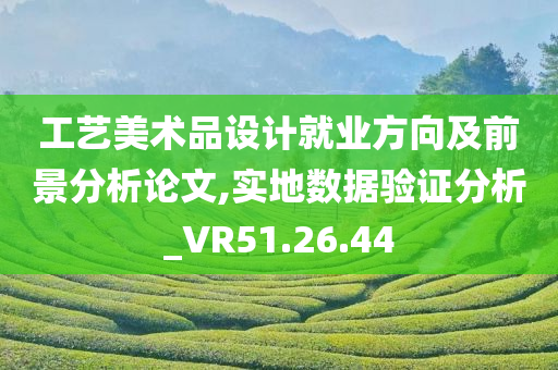 工艺美术品设计就业方向及前景分析论文,实地数据验证分析_VR51.26.44