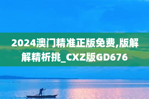 2024澳门精准正版免费,版解解精析挑_CXZ版GD676