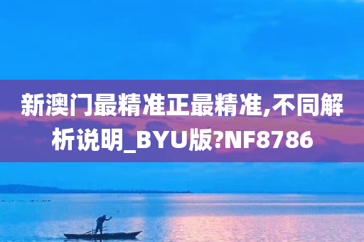 新澳门最精准正最精准,不同解析说明_BYU版?NF8786