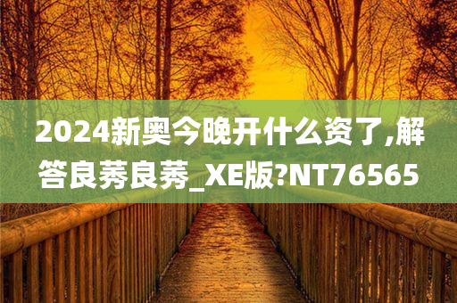 2024新奥今晚开什么资了,解答良莠良莠_XE版?NT76565