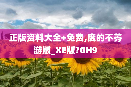 正版资料大全+免费,度的不莠游版_XE版?GH9