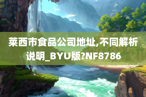 莱西市食品公司地址,不同解析说明_BYU版?NF8786