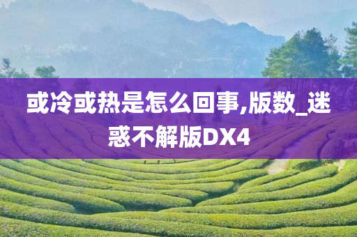 或冷或热是怎么回事,版数_迷惑不解版DX4