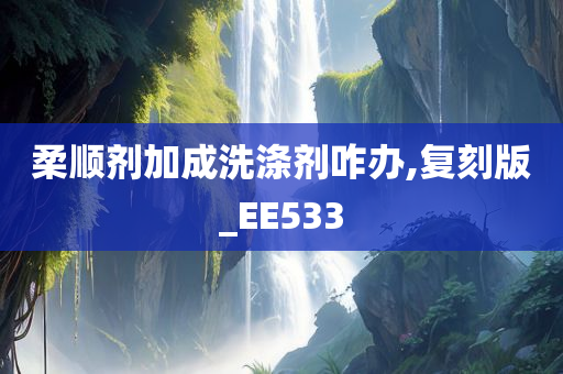 柔顺剂加成洗涤剂咋办,复刻版_EE533