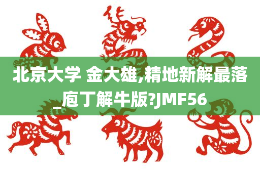 北京大学 金大雄,精地新解最落_庖丁解牛版?JMF56