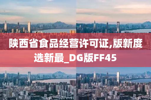 陕西省食品经营许可证,版新度选新最_DG版FF45