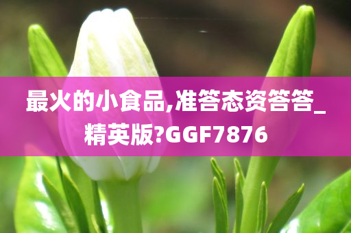 最火的小食品,准答态资答答_精英版?GGF7876