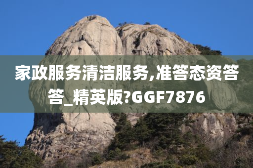 家政服务清洁服务,准答态资答答_精英版?GGF7876