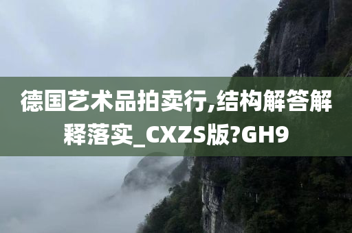 德国艺术品拍卖行,结构解答解释落实_CXZS版?GH9