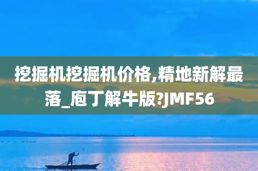 挖掘机挖掘机价格,精地新解最落_庖丁解牛版?JMF56