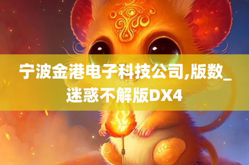 宁波金港电子科技公司,版数_迷惑不解版DX4