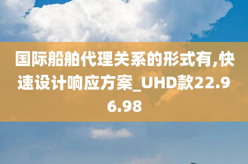 国际船舶代理关系的形式有,快速设计响应方案_UHD款22.96.98