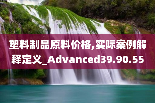 塑料制品原料价格,实际案例解释定义_Advanced39.90.55