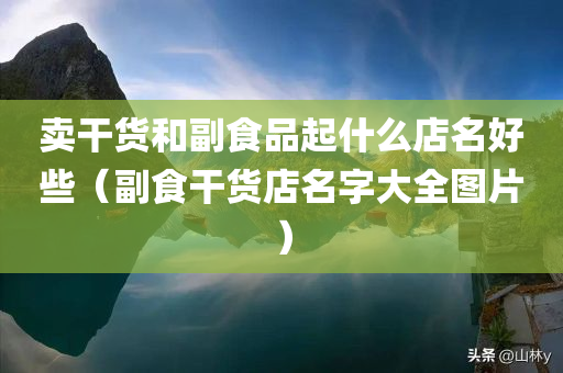 卖干货和副食品起什么店名好些（副食干货店名字大全图片）