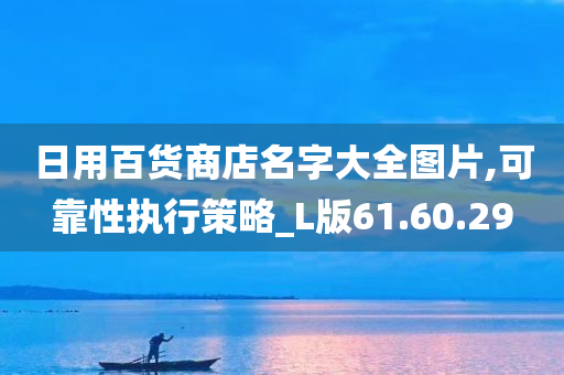 日用百货商店名字大全图片,可靠性执行策略_L版61.60.29