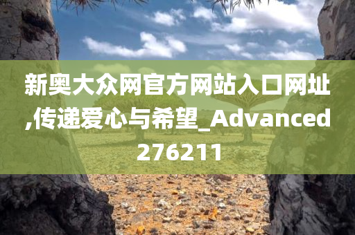 新奥大众网官方网站入口网址,传递爱心与希望_Advanced276211