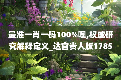 最准一肖一码100%噢,权威研究解释定义_达官贵人版1785