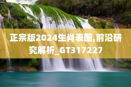 正宗版2024生肖表图,前沿研究解析_GT317227