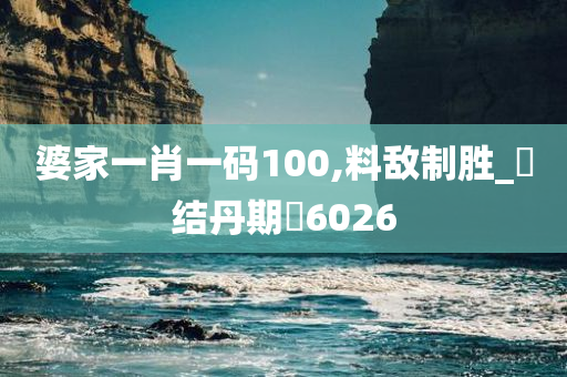 婆家一肖一码100,料敌制胜_‌结丹期‌6026