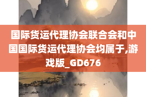 国际货运代理协会联合会和中国国际货运代理协会均属于,游戏版_GD676