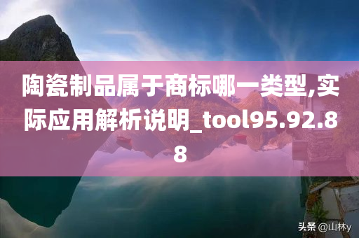 陶瓷制品属于商标哪一类型,实际应用解析说明_tool95.92.88