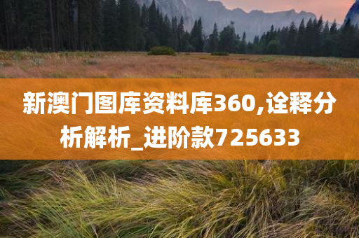 新澳门图库资料库360,诠释分析解析_进阶款725633