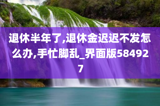 退休半年了,退休金迟迟不发怎么办,手忙脚乱_界面版584927