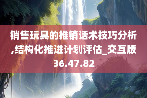 销售玩具的推销话术技巧分析,结构化推进计划评估_交互版36.47.82